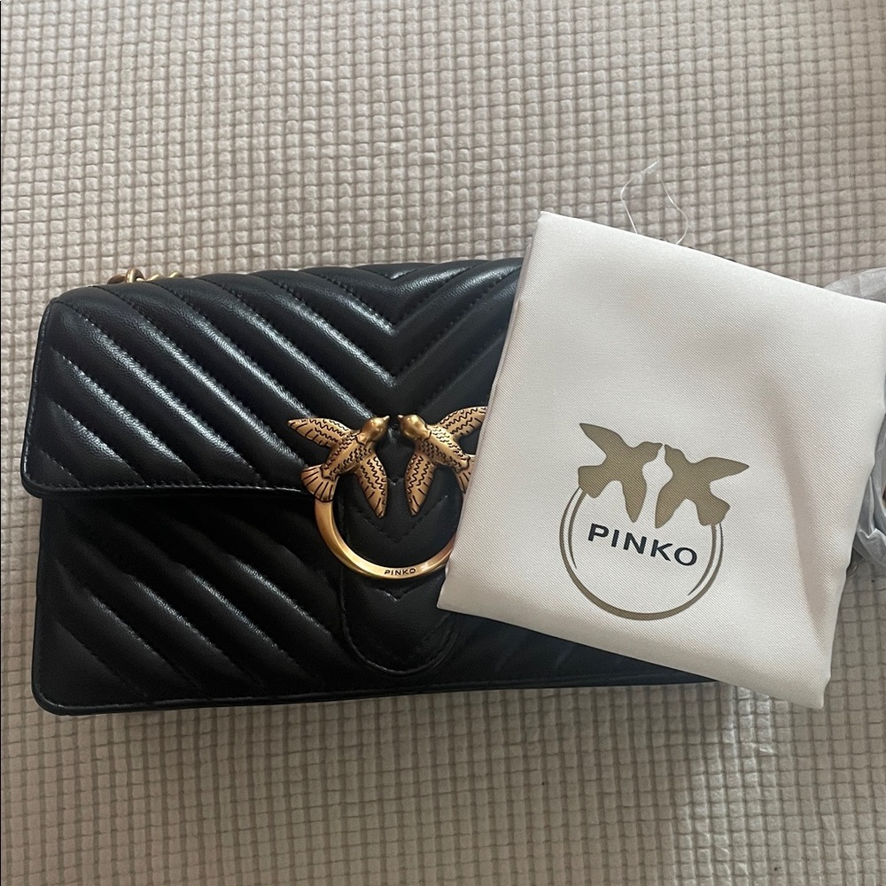 Pinko Quilted Leather Bag